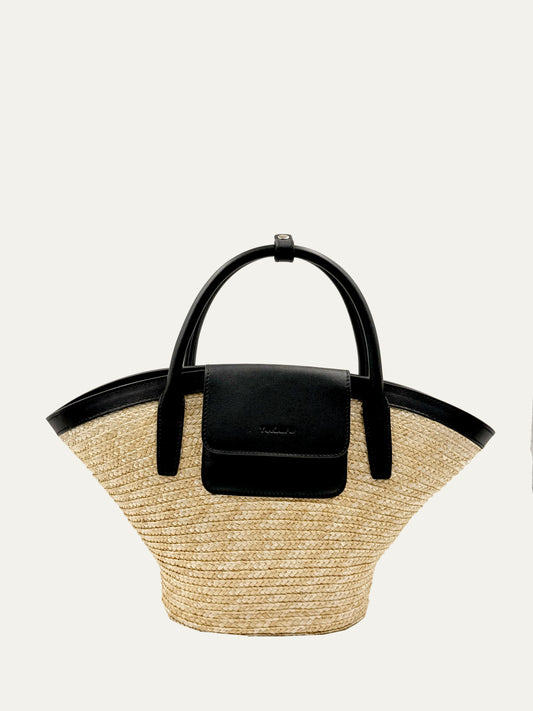 MINI BEACH BAG STRAW HAT BASKET HAND BAG
