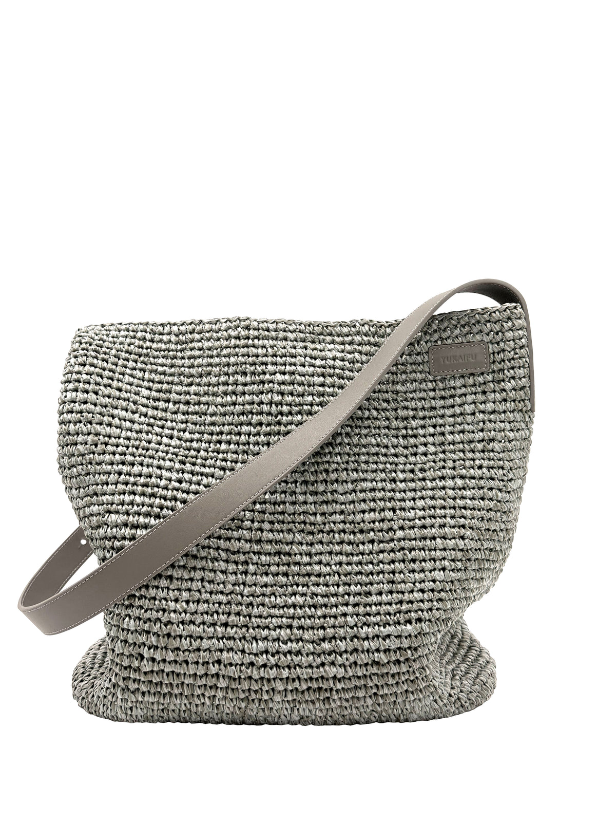 MATTE RAFFIA HOBO SHOULDER BAG