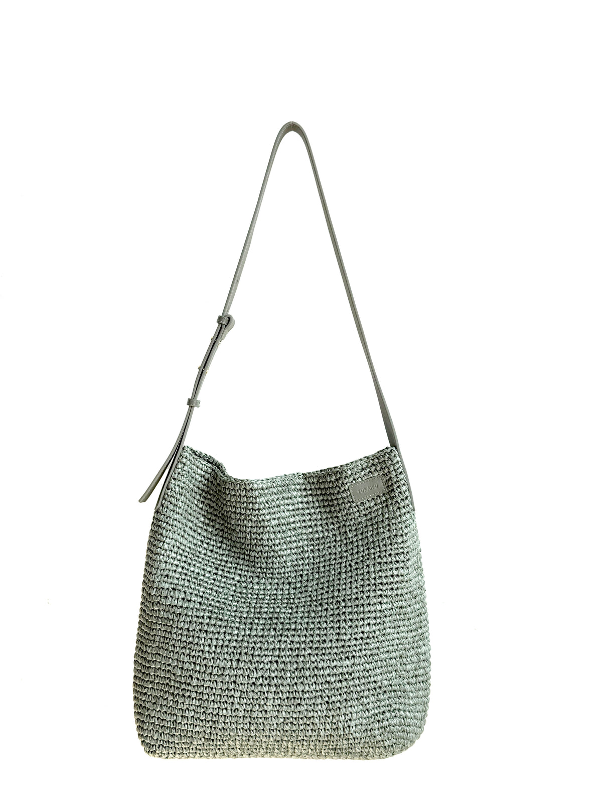 MATTE RAFFIA HOBO SHOULDER BAG