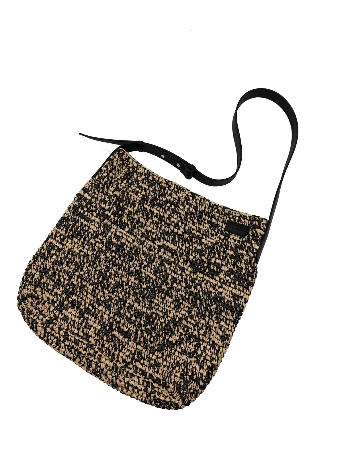 MATTE RAFFIA HOBO SHOULDER BAG