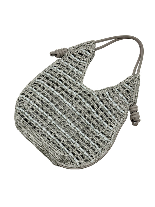 BRAIDED HANDLE STRAW TOTE BAG HANDWOVEN STRAW BAG